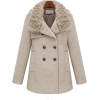 Fur Collar Trench Coat - 外套 - $50.00  ~ ¥335.02