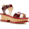 GABRIELA HEARST cork leather platform - Туфли на платформе - 