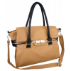 GALIENA Brown Top Double Handle Office Tote Shopper Hobo Shoulder Bag Satchel Purse Handbag - Hand bag - $29.50 