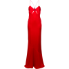 GALVAN slit detail flared gown - Vestidos - 