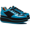 GANNI Blue Naomi 60 Patent Leather Sneak - Sneakers - 