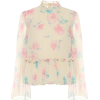 GANNI Floral georgette blouse - Koszule - długie - 