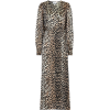 GANNI Leopard-printed stretch-silk dress - 连衣裙 - 