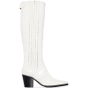 GANNI Western 60mm croc-effect knee-high - Boots - 