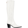 GANNI Western 60mm croc-effect knee-high - ブーツ - 