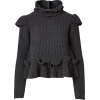 GANNI charcoal dark grey sweater - プルオーバー - 