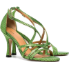 GANNI groen en zwarte wema 90 leren sand - Sandals - 