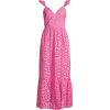 GANNI hot pink eyelet dress - sukienki - 