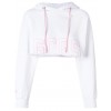 GCDS, crop, sweater, pink, logo - Pullovers - 