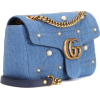 GG Marmont Medium denim shoulder bag - Hand bag - 