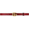 GG Marmont leather belt with shiny buckl - Cinture - 