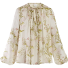 GIAMBATTISTA VALLI  Floral-print smocked - 长袖衫/女式衬衫 - 