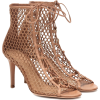 GIANVITO ROSSI Helena fishnet ankle boot - ブーツ - 