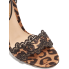 GIANVITO ROSSI  Leopard-print lace-trimm - Sandalen - 