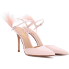 GIANVITO ROSSI Simone feather-trimmed pa - Klasične cipele - $535.00  ~ 3.398,63kn