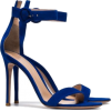 GIANVITO ROSSI blue 105 ankle strap sued - Sandalias - 