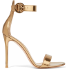 GIANVITO ROSSI metallic leather sandals - Sandals - 