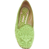 GIORGIO ARMANI PRE-OWNED floral brocade - 平鞋 - 