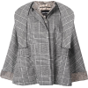 GIORGIO ARMANI checked cape jacket - Jaquetas e casacos - 