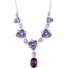 GIVENCHY purple crystal drop necklace - Naszyjniki - 