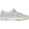GOLDEN GOOSE Superstar Silver Studded Lo - Sneakers - 