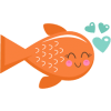 GOLD FISH W/HEARTS - Živali - 