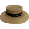 GOLD WICKER HAT - Hat - 
