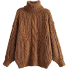 GOODNIGHT MACAROON brown turtleneck - Pullovers - 