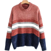 GOODNIGHT MACAROON color block sweater - Пуловер - 