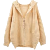 GOODNIGHT MACAROON peach orange zip up - Cardigan - 