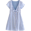 GOODNIGHT MACAROON striped mini dress - Vestidos - 