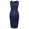 GRACE KARIN Womens Maternity Solid Color Ruched Sides Bodycon Dress Casual Dresses AF1025&1077 - Dresses - $19.99 