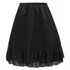 GRACE KARIN Women Double Layered Satin Skirt Extender Lace Half Slip CLAF0416 - Underwear - $10.99 