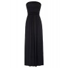 GRACE KARIN Women Strapless Casual Loose Ruched Long Maxi Dress with Pockets - Dresses - $1.99 