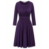 GRACE KARIN Women's 3/4 Sleeve Vintage A-Line Swing Dress - 连衣裙 - $22.99  ~ ¥154.04