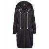 GRACE KARIN Women's Casual Pockets Zip up Hoodies Tunic Sweatshirt Long Hoodie Jacket - 半袖衫/女式衬衫 - $26.99  ~ ¥180.84