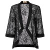 GRACE KARIN Women's Floral Lace Shrug Drape Open Front 3/4 Sleeve Bolero Cardigan - Hemden - kurz - $18.99  ~ 16.31€