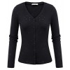 GRACE KARIN Women's Long Sleeve Button V-Neck Knit Bolero Shrug Cardigan Sweater - Рубашки - короткие - $12.99  ~ 11.16€