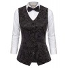 GRACE KARIN Womens Waistcoat Vest Vintage Steampunk Dress Jacquard Jacket - Vests - $18.99  ~ £14.43