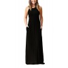 GRECERELLE Women's Sleeveless Racerback Loose Plain Maxi Dresses Casual Long Dresses with Pockets - 连衣裙 - $34.99  ~ ¥234.44