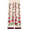 GUCCI Rose Garden print silk pajama pant - Pantalones Capri - $1,415.00  ~ 1,215.32€