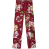 GUCCI BLOOMS PRINT PYJAMA BURGUNDY SILK  - Spodnie Capri - $590.00  ~ 506.74€