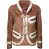 GUCCI BROWN SUEDE EMBROIDERED JACKET - Jacket - coats - $4,430.99 