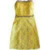 GUCCI BUSTIER YELLOW BROCADE JACQUARD MI - Dresses - $1,600.00  ~ £1,216.02