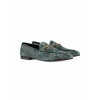 GUCCI Blue Jordaan GG velvet loafers - ローファー - $730.00  ~ ¥82,160