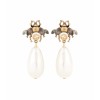GUCCI Brass and crystal earrings - Brincos - 295.00€ 