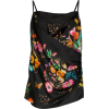 GUCCI Draped silk floral print cami - Koszulki bez rękawów - 