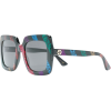 GUCCI EYEWEAR glitter striped sunglasses - サングラス - 