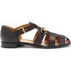 GUCCI Elektra leather fisherman sandals - Flats - 