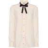 GUCCI Embellished silk blouse - 长袖衫/女式衬衫 - 